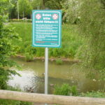 Hinweisschild an der  BurgdorferAue