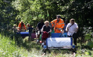 Unterwegs mit der Draisine